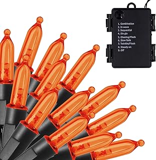 Orange lights battery operated Clearance