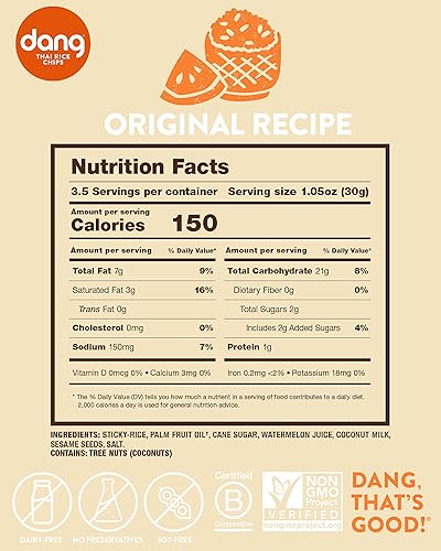Miniatura 7 de Dang Single - Porciones individuales de galletas de arroz, receta original, 24 unidades