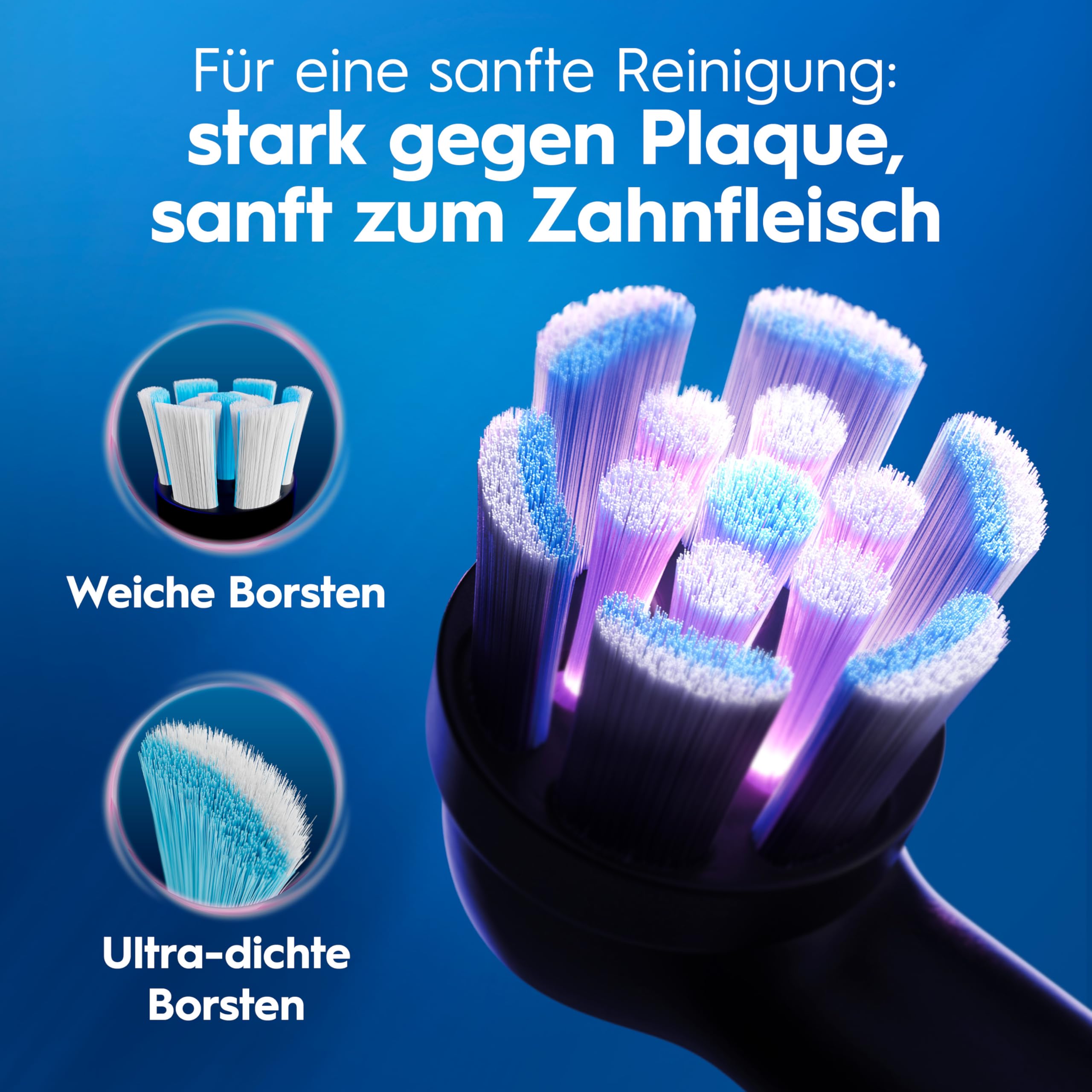 Oral-B iO Series 2 Elektrische Zahnbürste, Schwarz | Inkl. 1 Aufsteckbürste, Reise-Etui, GUT GETESTET von STIFTUNG WARENTEST, Electric Toothbrush mit 3 Putzmodi für Zahnpflege