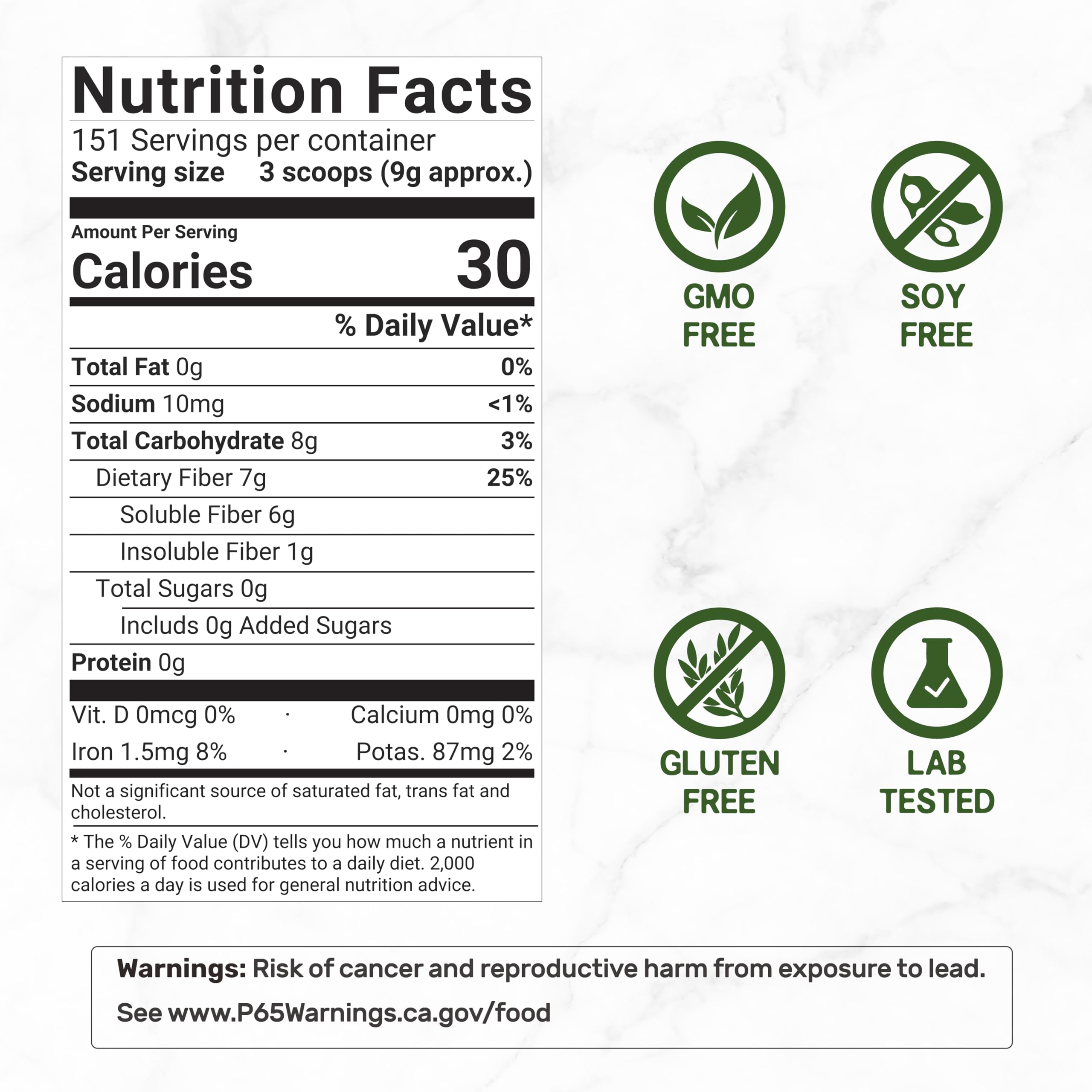 DEAL SUPPLEMENT Organic Psyllium Husk Powder, 3lbs (48oz) – Unflavored Plant Based Soluble Dietary Fiber – Gut & Digestion Health – Great for Baking & Cooking – Keto Friendly, Gluten Free, Non-GMO — Amazon image 2