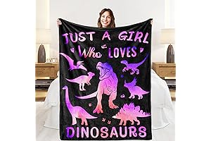 Just a Girl Who Loves Dinosaurs Blanket