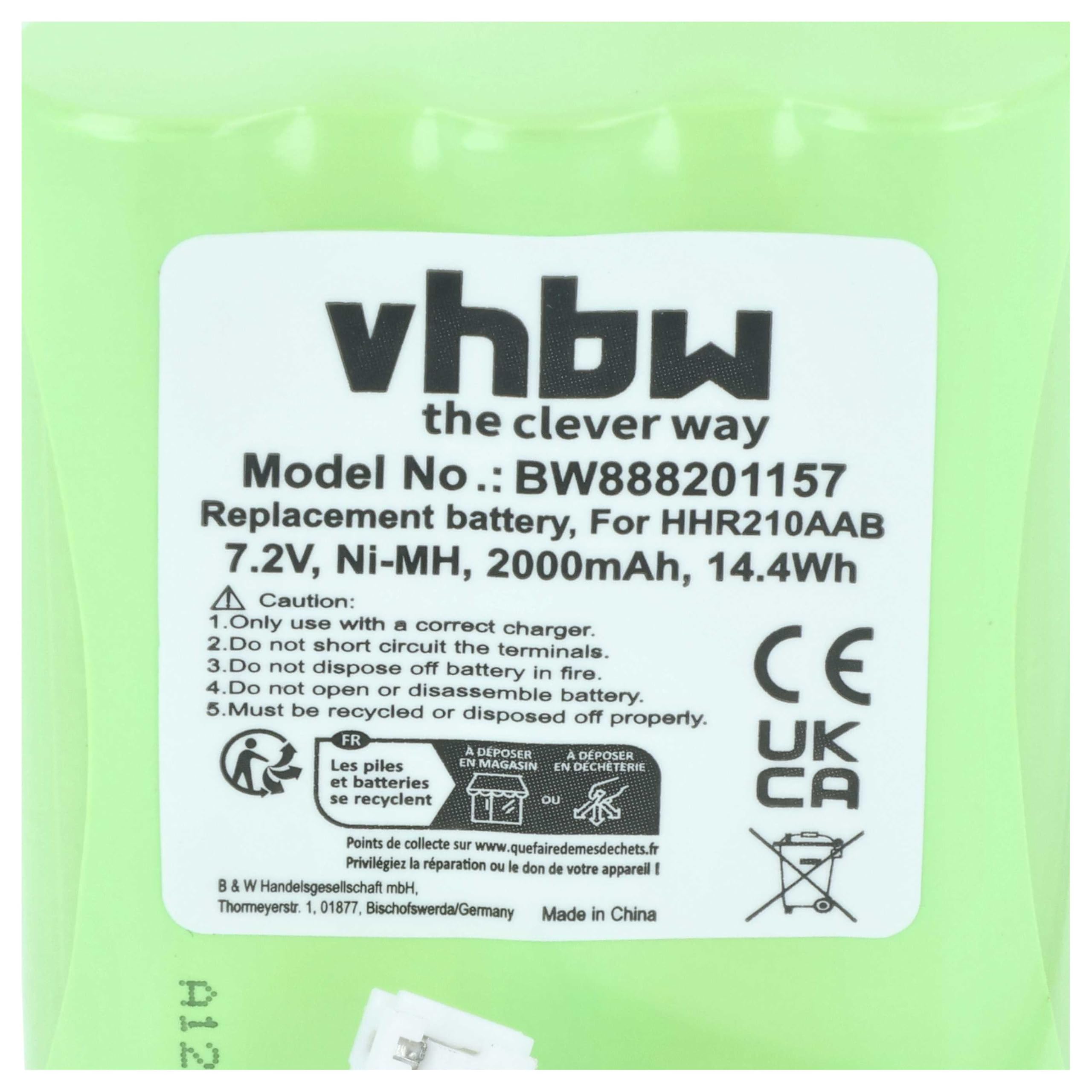 vhbw 1x batería Compatible con Korg PA3X, PA3X 61, PA3X 76 teclados (2000 mAh, 7,2 V, NiMH)