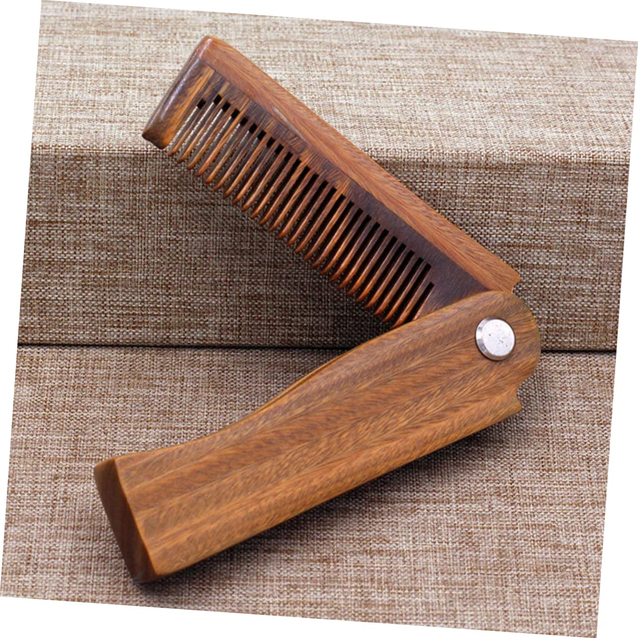 Beavorty 4 Set Pettine Tascabile Pieghevole Per Uomo Pettine Per in Legno Strumento Per Lo Styling Di Baffi E Barba Per Baffi in Legno Compatto E Portatile