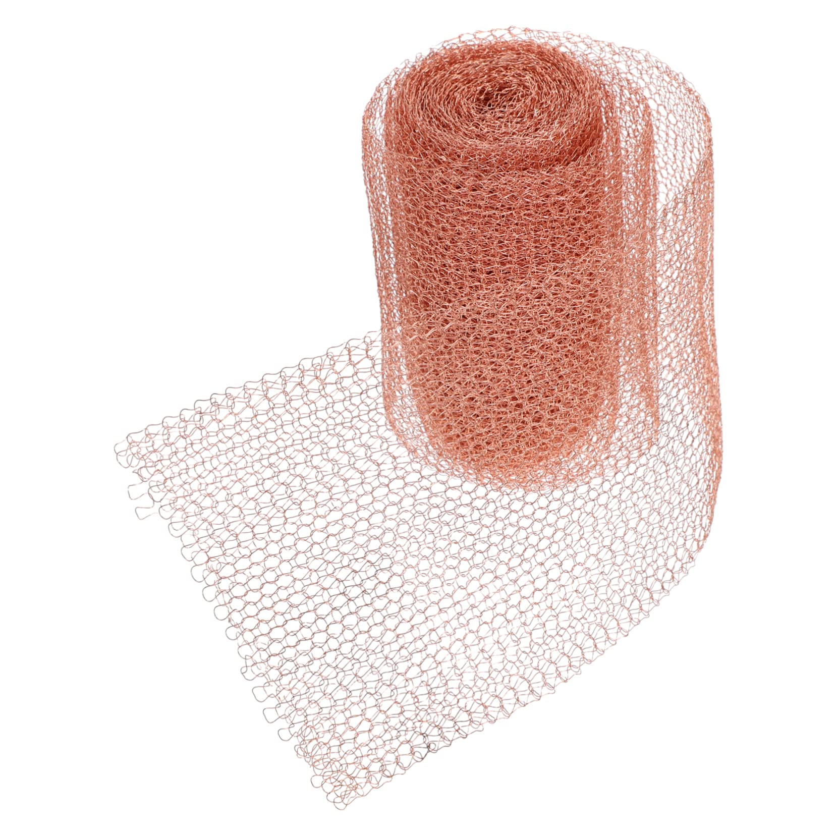 OUNONA Roll Copper Wire Knitted Mesh Snail Stopper Mesh 10cm Wide Stain-Proof and Sturdy for Garden