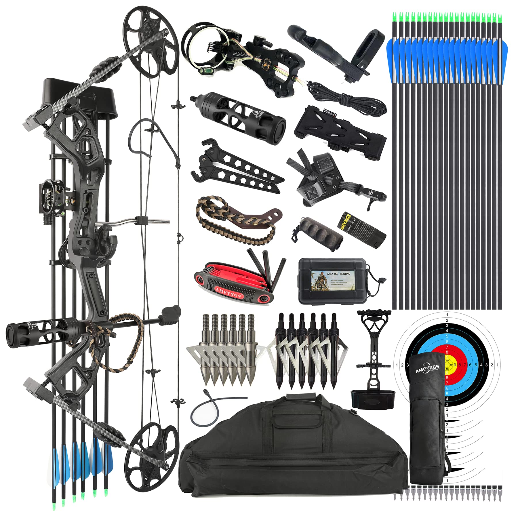 Surwolf Compound Bow Kit 325 fps