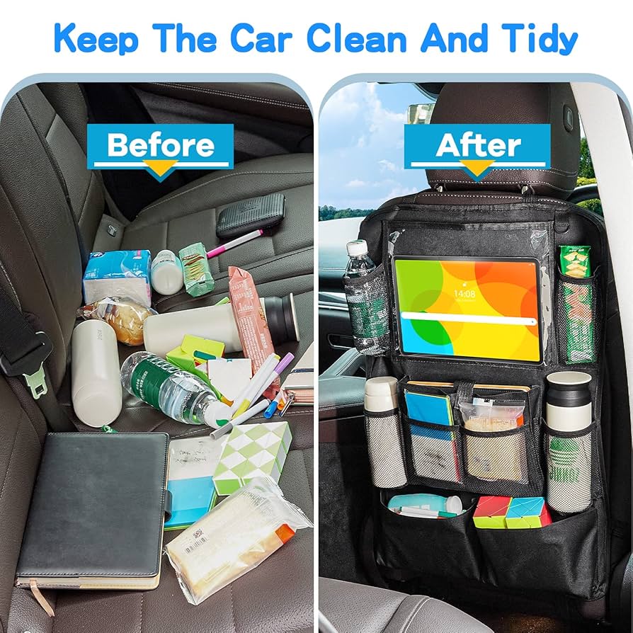 Seat Back Protector Large Capacity Pocket Storage | Ubuy