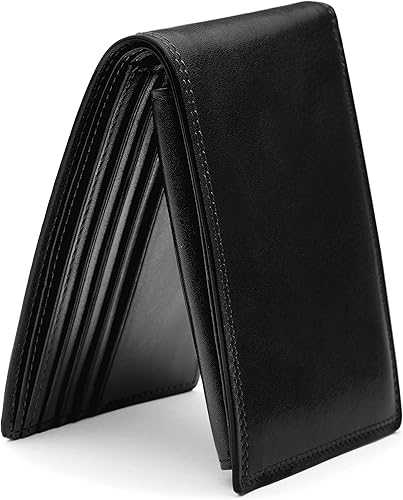 Miniatura 2 de Bosca Billetera de cuero de crédito para hombre con tarjeta de identificación, Negro -, Cartera