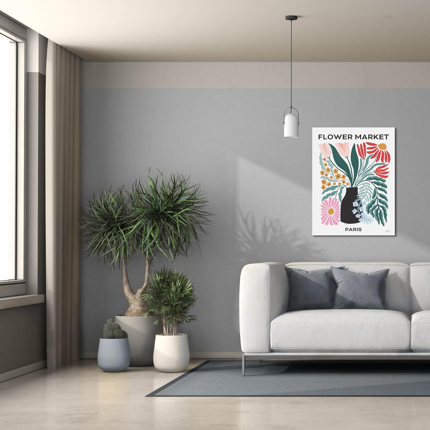 Epic Graffiti 'Flower Market 2' by Laura Marshall Canvas Wall Art, 26" x 34"