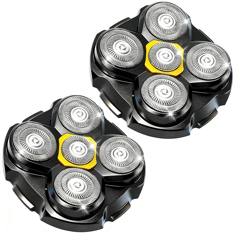 Cabeça de reposição preta LOREAD para barbeador MicroTouch Titanium, pacote com 2