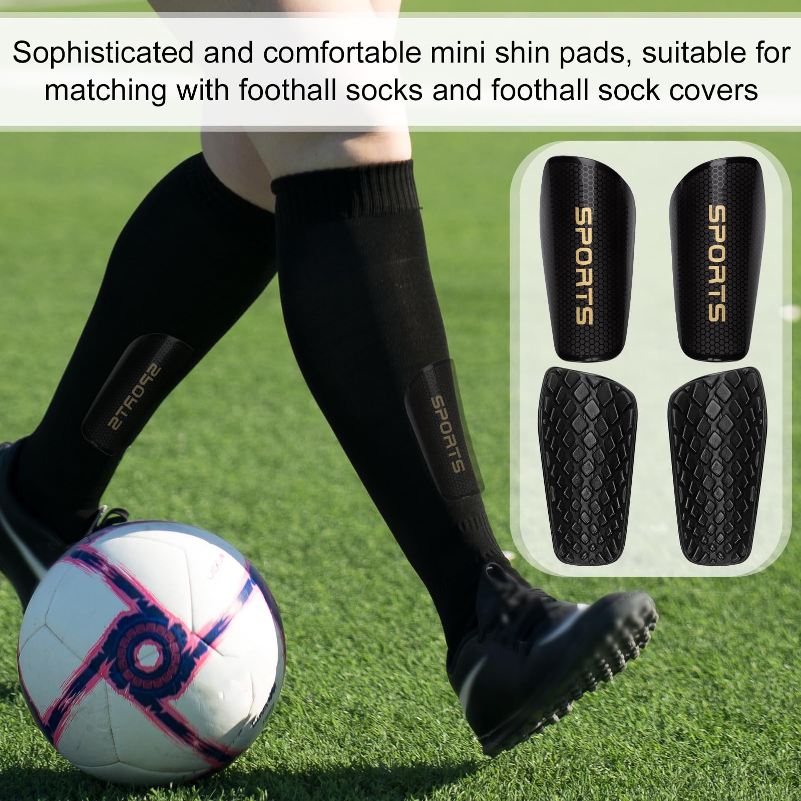 Protège-tibias De Football - Légers, Respirants, Anti-chocs - Taille XS à XL Pour Enfants Et Adultes - 10