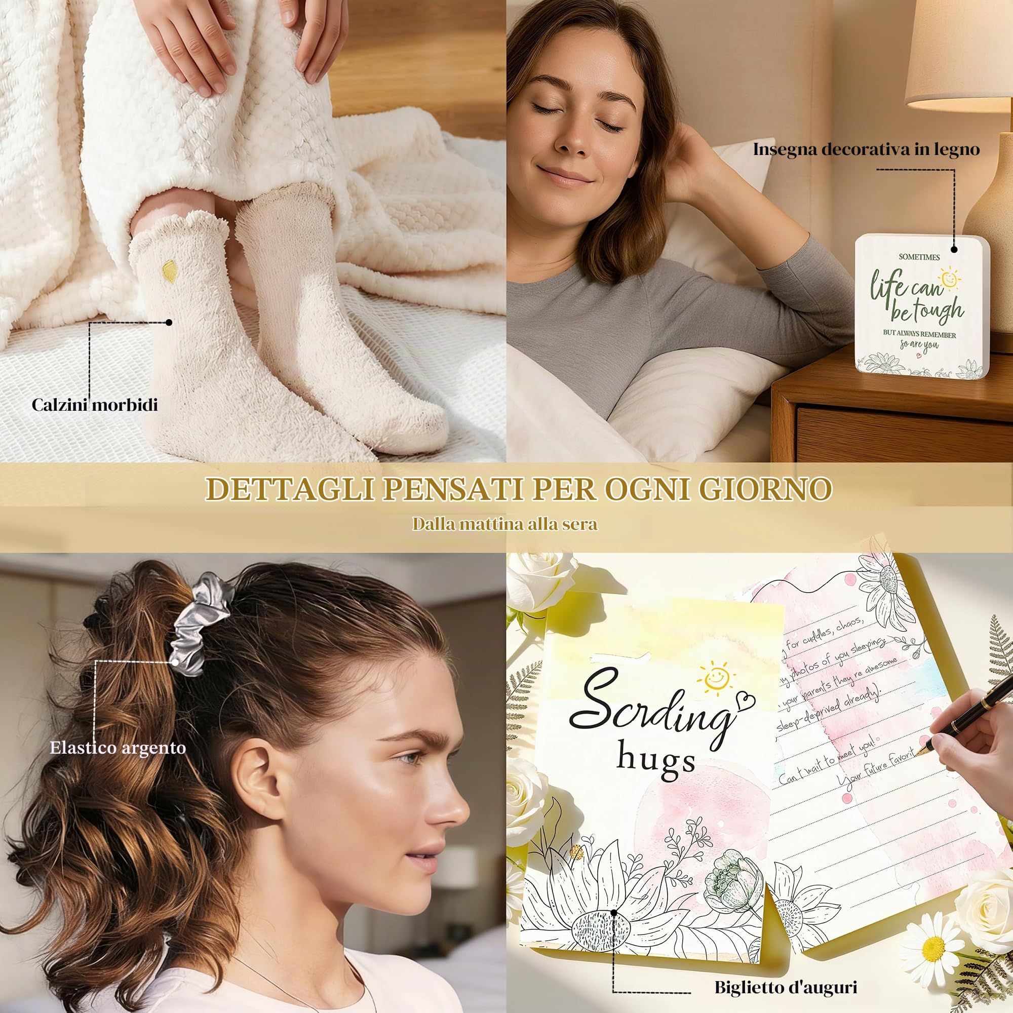Cesto regalo con 11 prodotti per la cura personale da donna: regalo di compleanno per mamma, sorella, amica, perfetto per il recupero o come regalo di ringraziamento.
