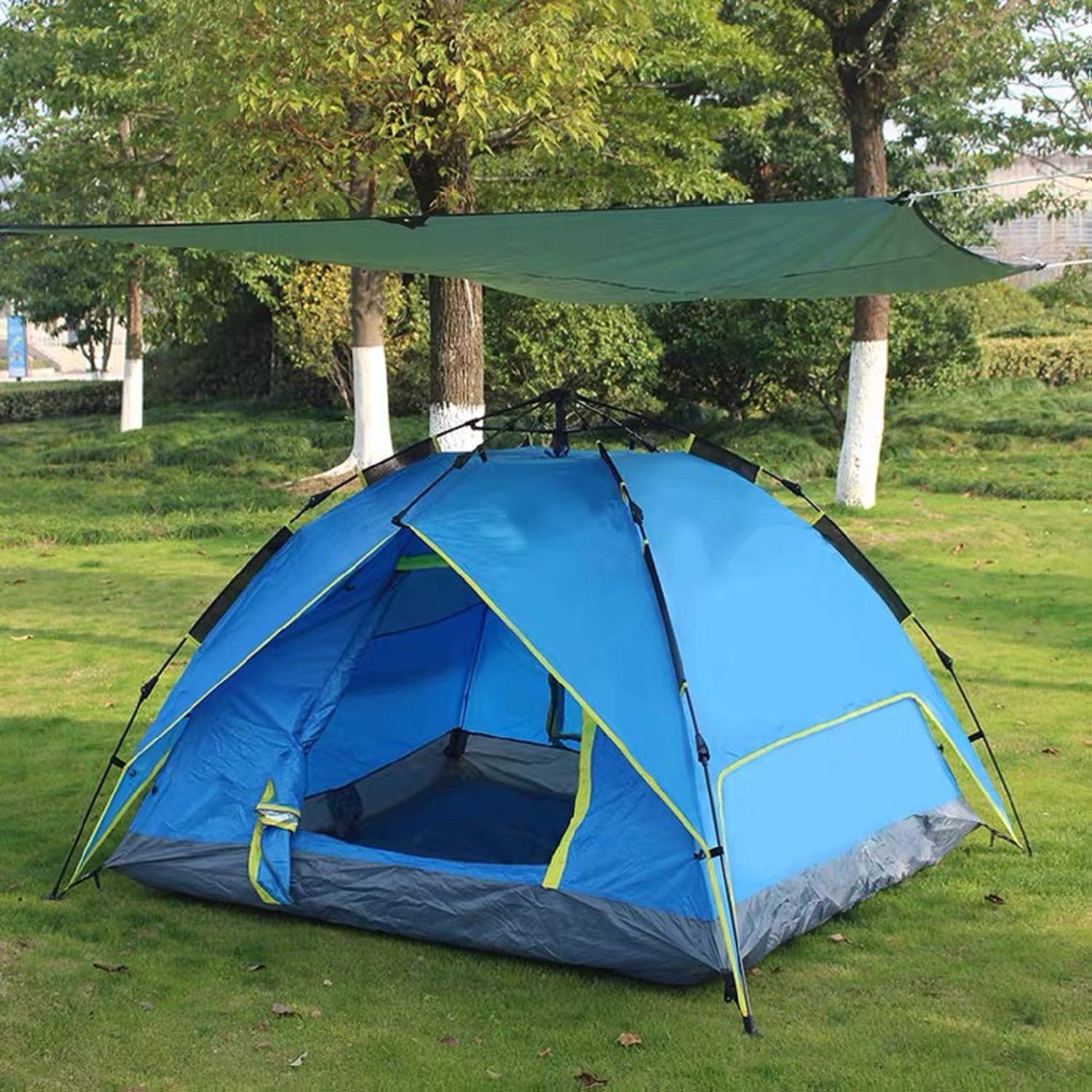 Ahsado Camping Zelt Tarp wasserdichte Picknickdecke mit Tragetasche