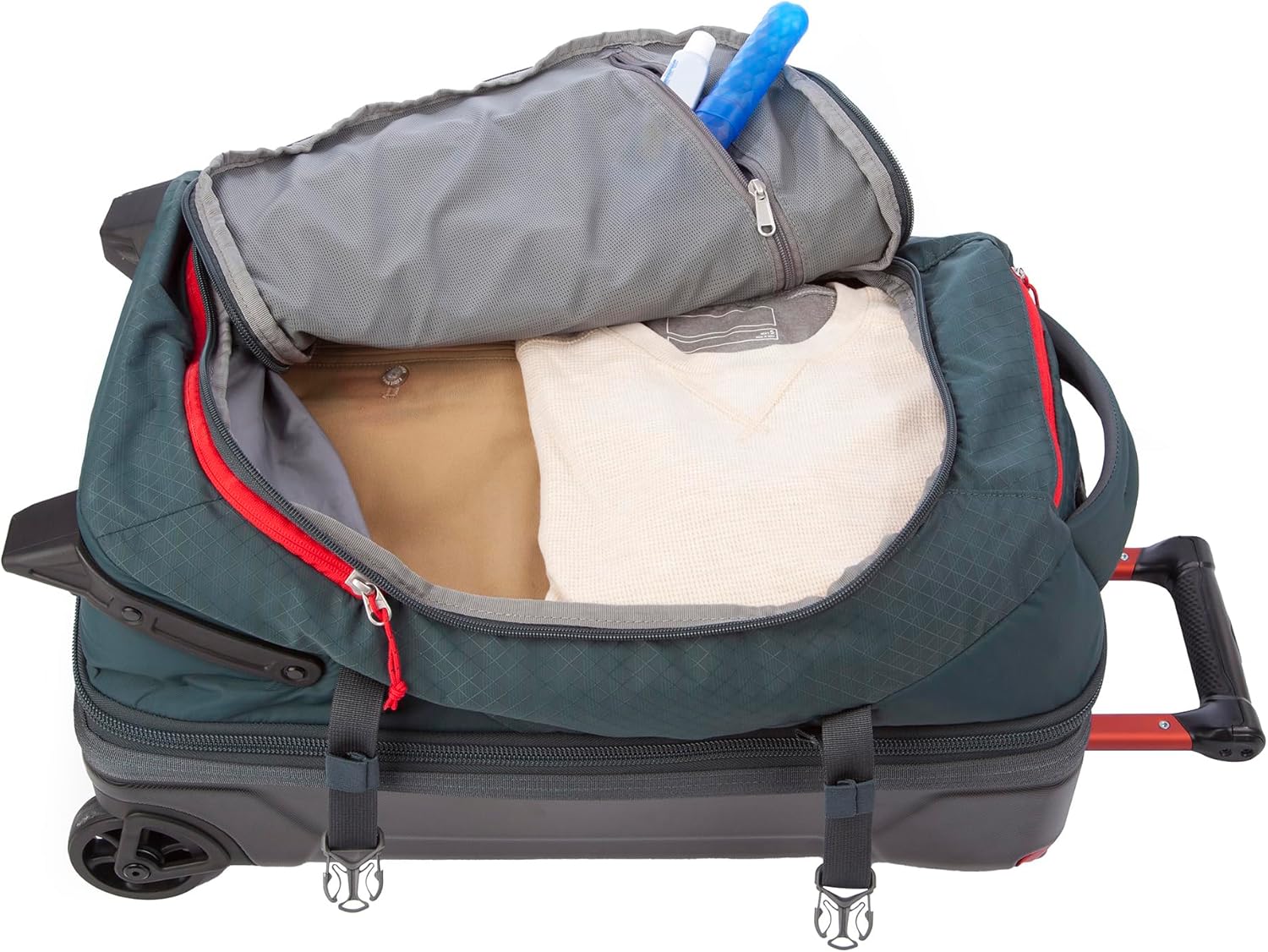 Eddie Bauer Expedition Rolling Duffel Bag with Wheels | Travel | Carry-On | Luggage | Rugged | Durable - Storm, 22" - Image 7