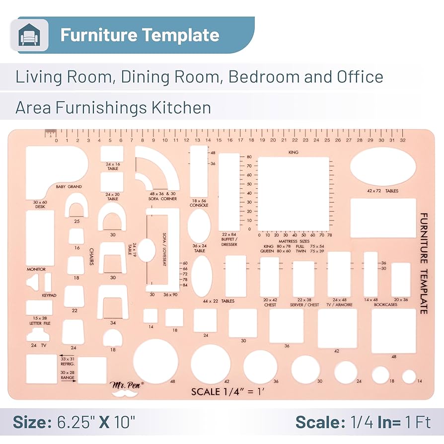 Amazon.com : Mr. Pen- House Plan, Interior Design and Furniture Templates, Drafting Tools and Ruler Shapes for Architecture - Set of 3 : Office Products amazon-com-mr-pen-house-plan-interior-design-and-furniture-templates-drafting-tools-and-ruler-shapes-for-architecture-set-of-3-office-products
