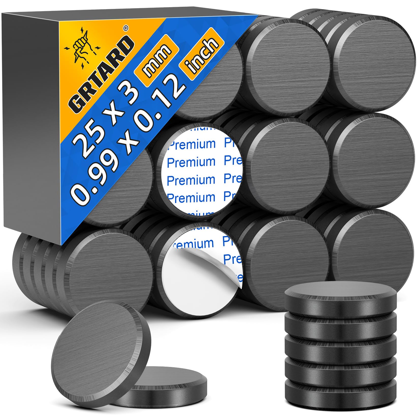 Grtard 50Pack Small Round Ceramic Magnets, 25x3mm Disc Magnets — Amazon image 17
