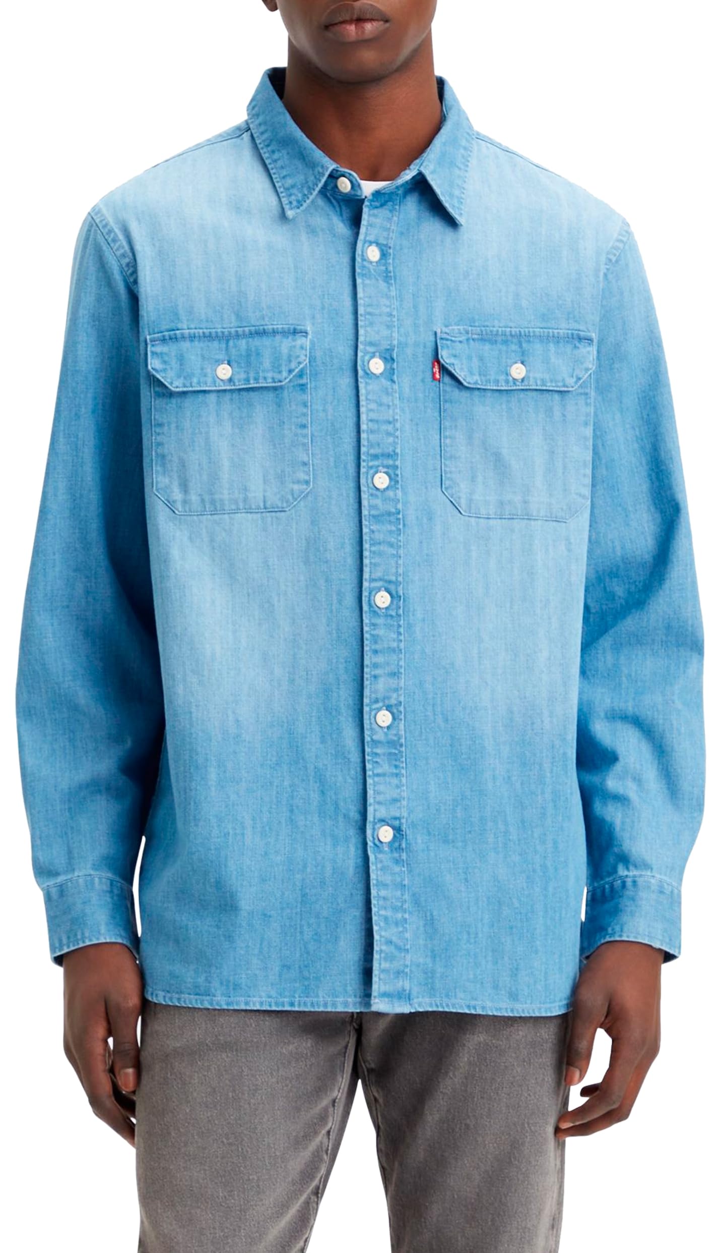 Levi's Men's Jackson Worker Shirt, Franklin Light Wash, XL