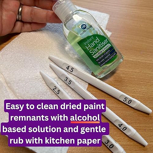 Miniatura 6 de Happy Dotting Company - Herramientas punteadas para pintar mandalas - Juego de 16 piezas de doble extremo para arte de puntos de mandala, incluye