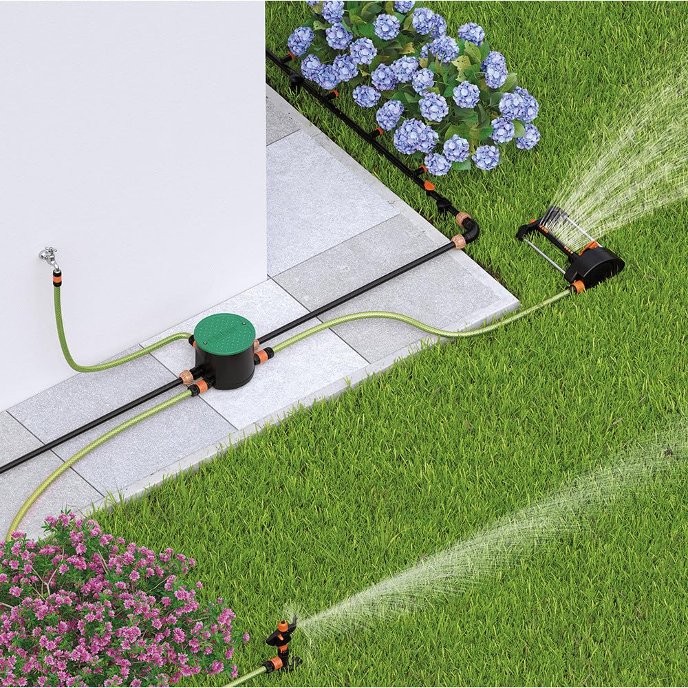 Claber Hydro-4, pozzetto premontato IP68 con programmatore ed elettrovalvole per sistema di irrigazione