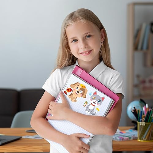 Miniatura 10 de 24 hojas de calcomanías de Navidad, regalos de Navidad para niños, haz tus propias calcomanías navideñas para niños y niñas, regalos de fiesta de