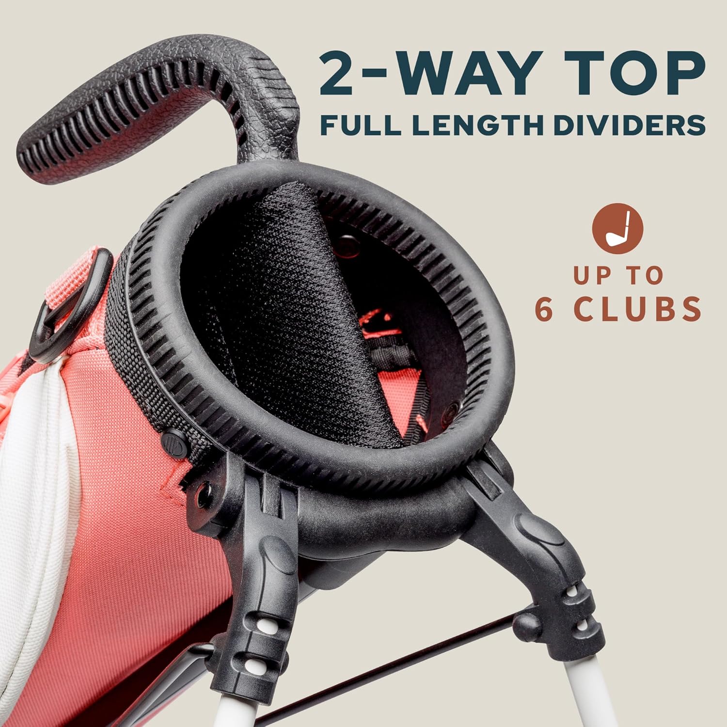 The Original Sunday Golf Loma Bag – Lightweight Golf Bag with Strap & Stand, Easy to Carry Pitch n Putt Stand Bag for Driving Range, Par 3 & Executive Courses, 31 Inches