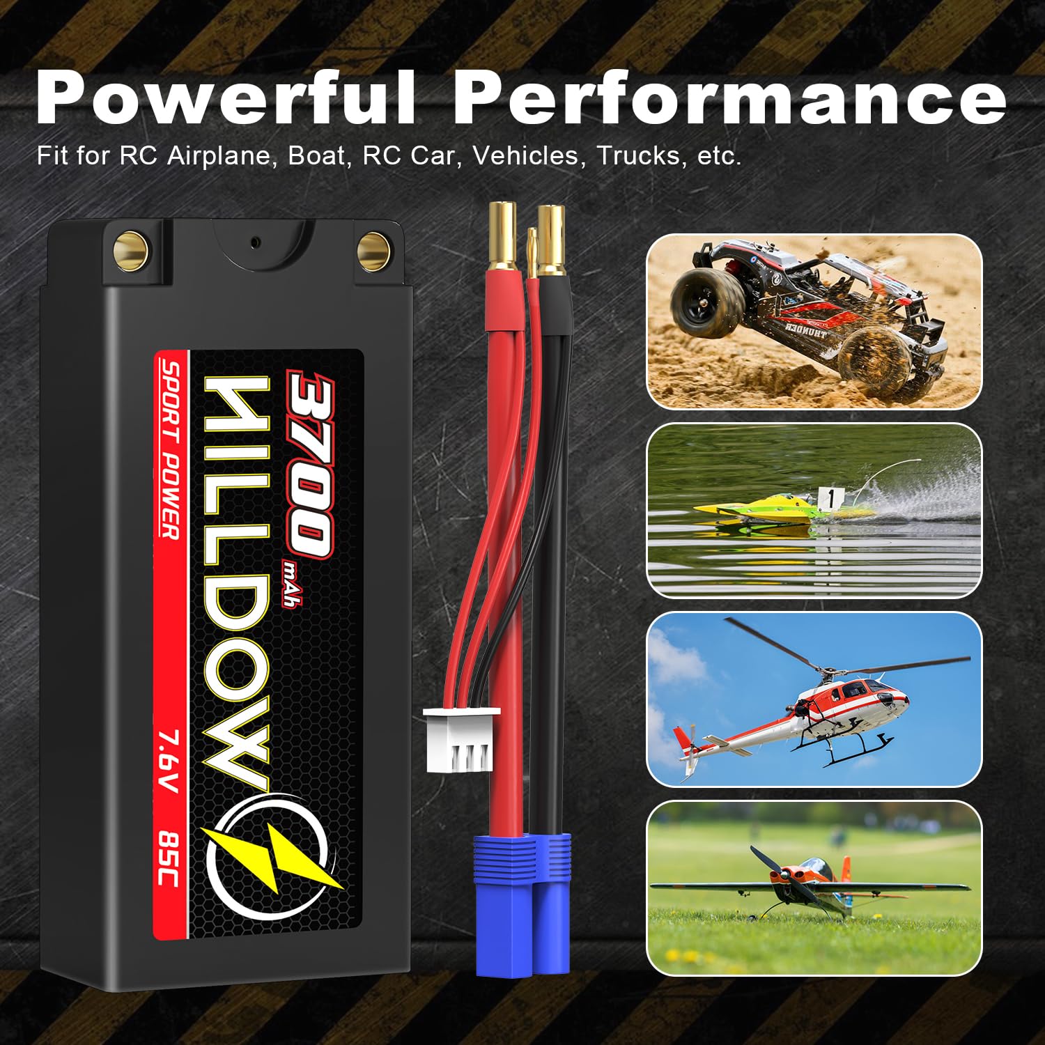 ProTek RC MUDboss Batterie LiPo 2S 7.4V 5200mAh 50C Avec Connecteur Xt60 Fr 186018