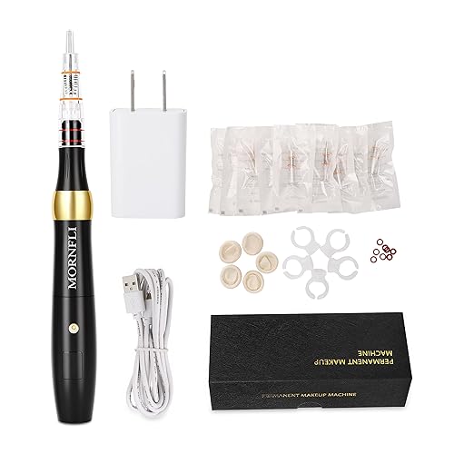 MORNFLI Máquina permanente del maquillaje de la pantalla digital dispositivo inalámbrico de la pluma del maquillaje para las cejas Eyeliner Lip Body