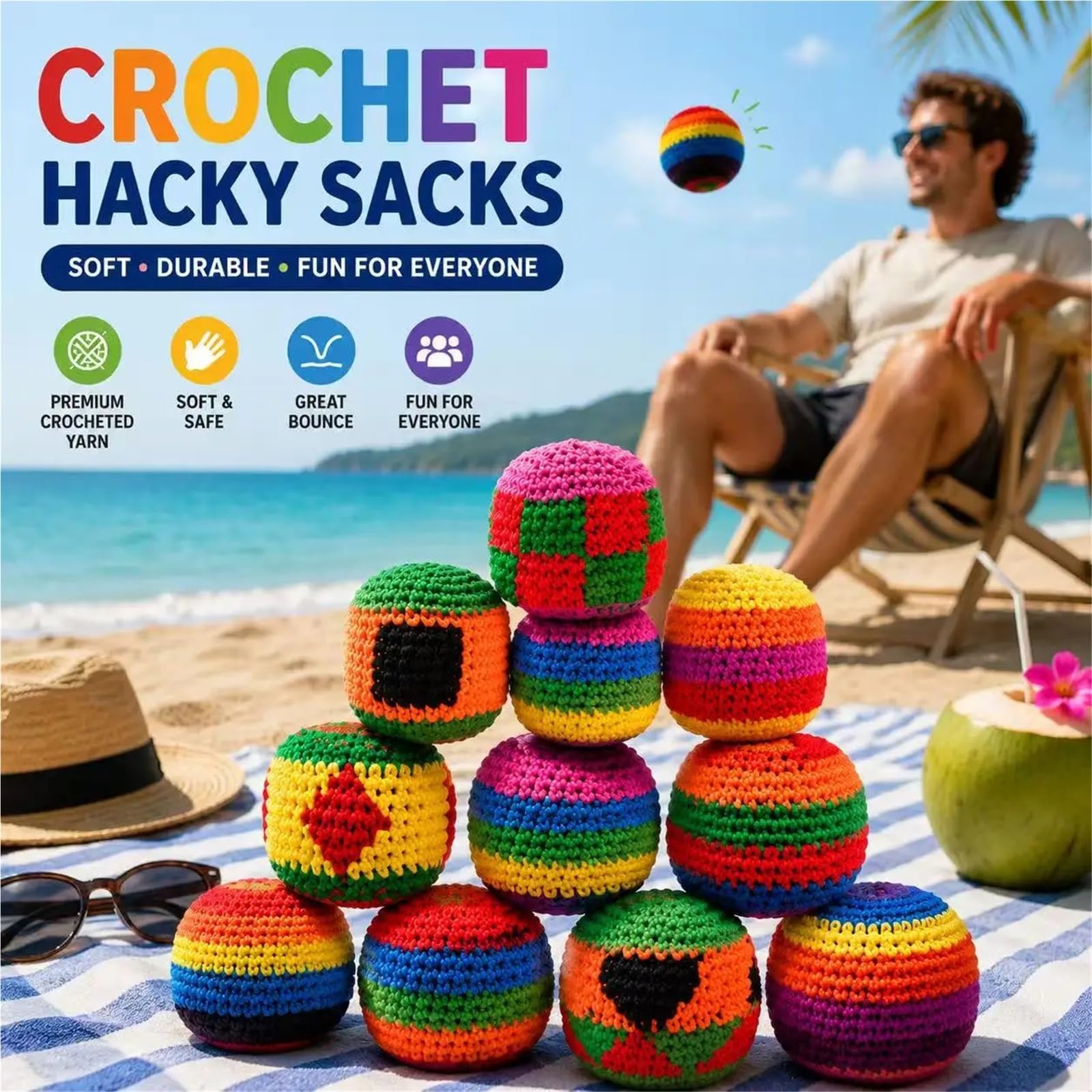 Handgemachte Footbags Weiche handgemachte Fußsack-Säcke, Jonglierbälle for Kinder, langlebiges Sportspielzeug for Spielplatzaktivitäten(Random 6pc)
