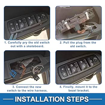DKAEUK VWWS018 Window Switch White Light Fit For Atlas E-Golf Golf
