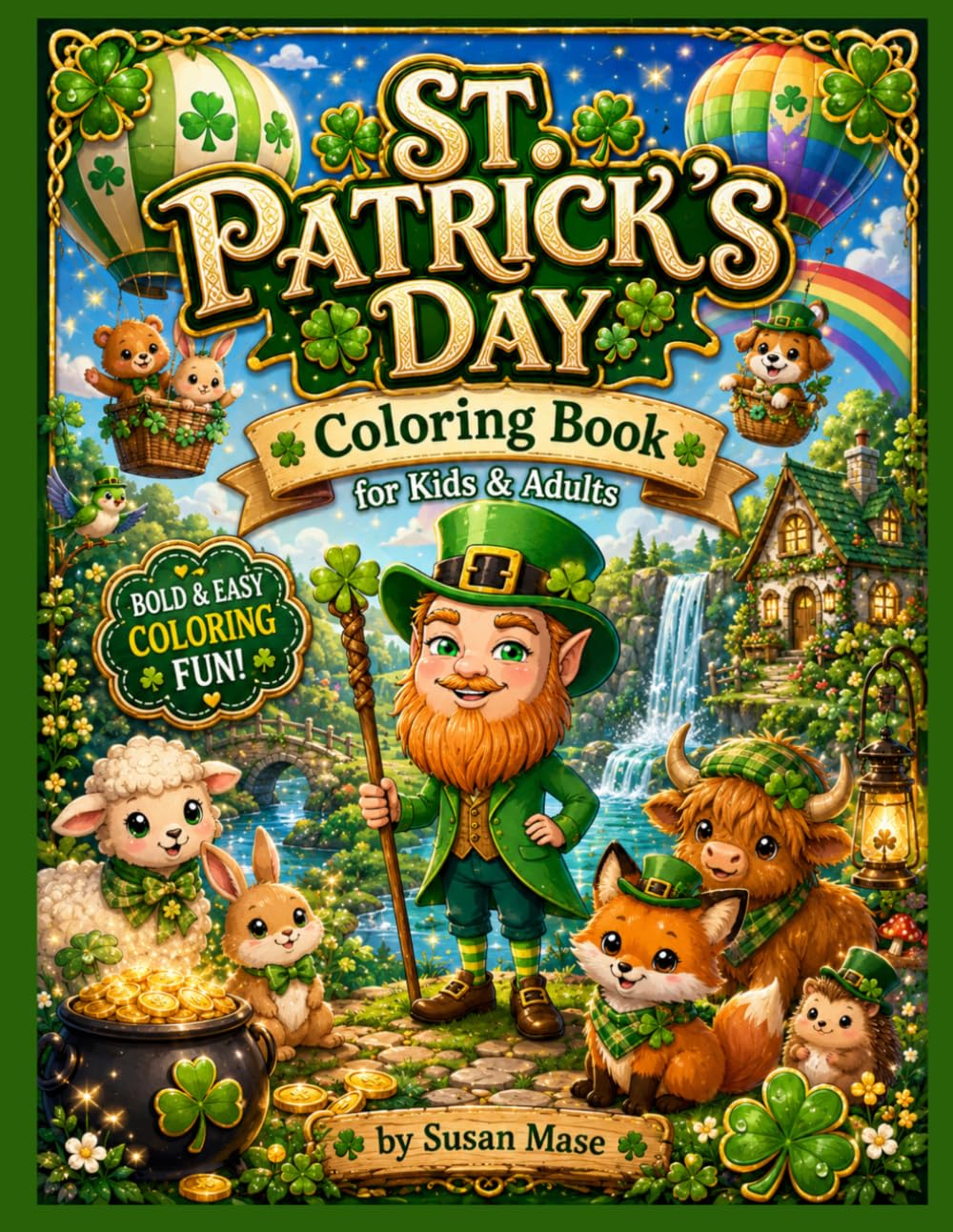 St. Patrick's Day Coloring Book: for Kids and Adults