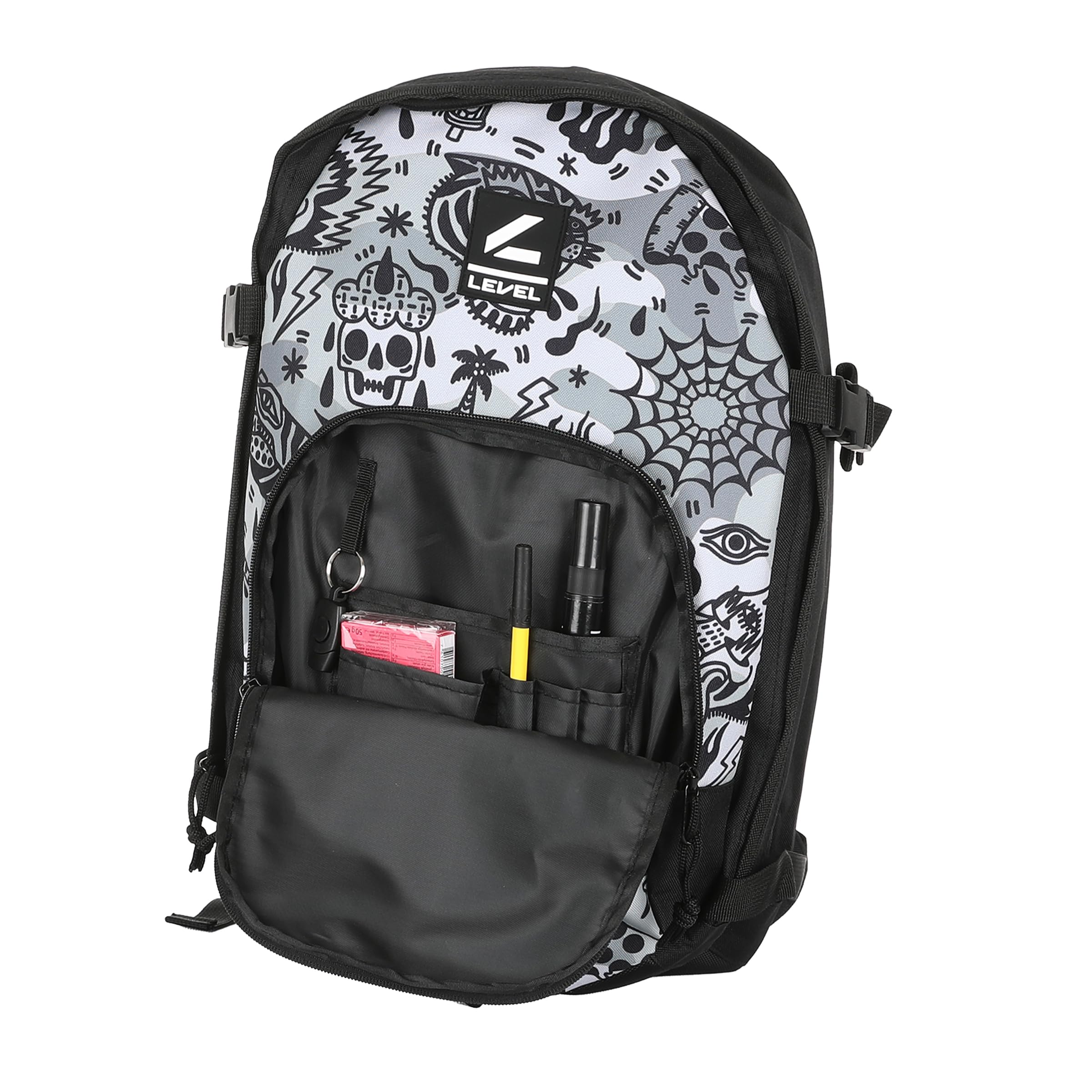 Level Multy Use Urban- Zaino Trekking 20l con Tasca Frontale e Superiore, Cinturino per Sci e Snowboard, Zaino da Viaggio Donna e Uomo con Schienale Imbottito, Ideale per Attività Outdoor e Escursioni