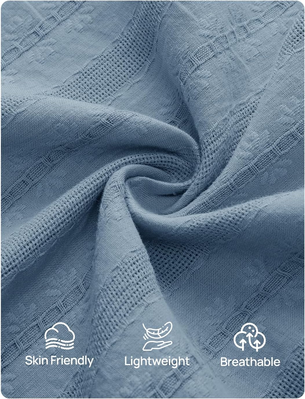 ZESICA Women's Spring Long Sleeve Maxi Dresses 2026 Casual Crewneck Smocked A Line Tiered Flowy Wedding Guest Long Dress - Image 6