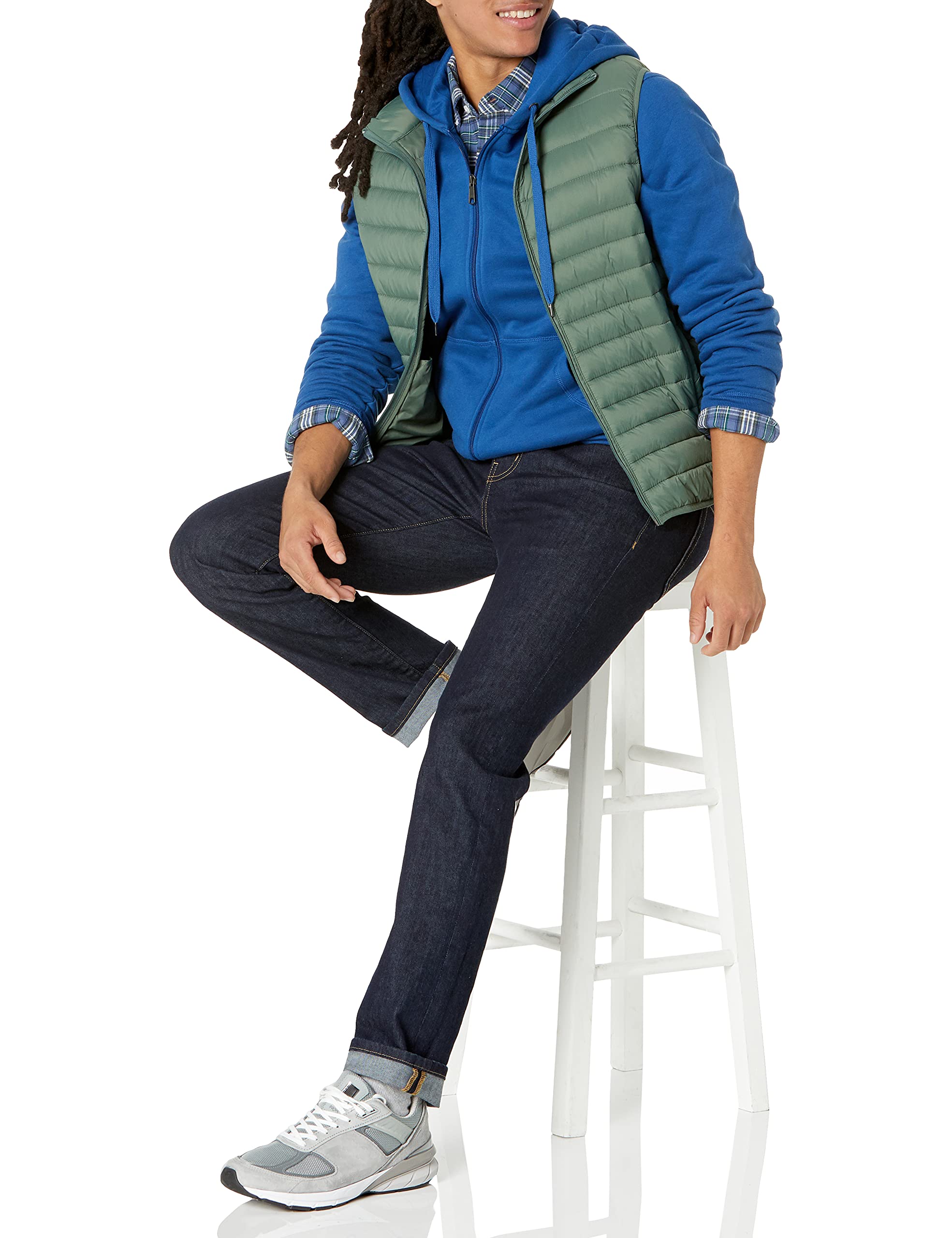 Amazon Essentials Felpa con Cappuccio e Cerniera Integrale in Pile (Disponibile nelle Taglie Big & Tall) Uomo