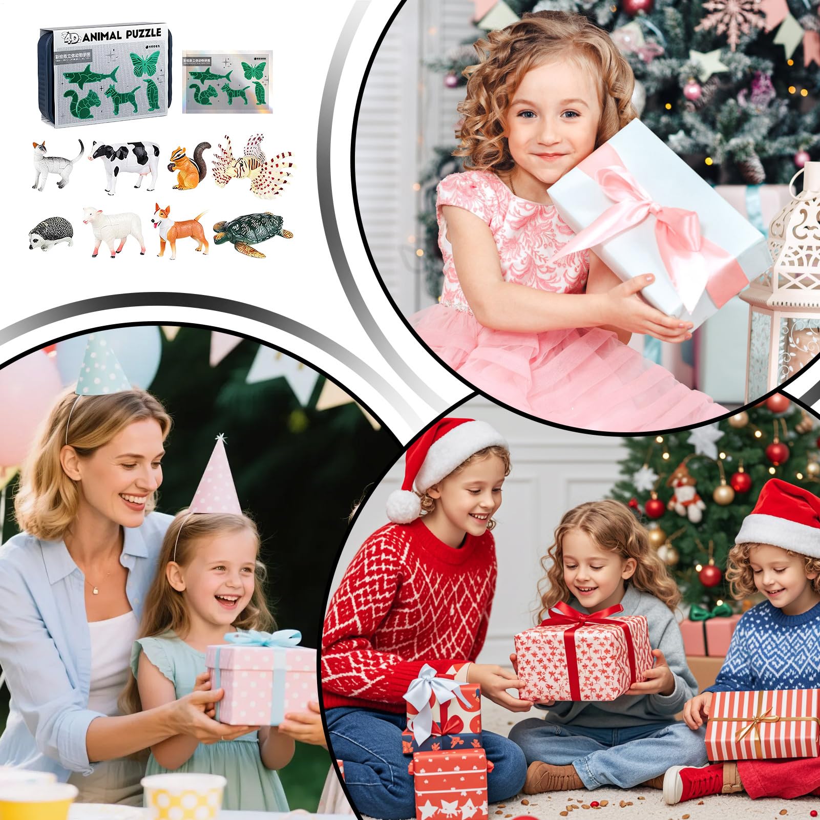 Puzzles Für Kinder 3D Realistische Modelle Für Lernaktivitäten | Pädagogisches Zusammenbau Modell Von Tieren Für Als Geschenk Zu Weihnachten Geburtstag Klassenzimmer Ostern Reise Party