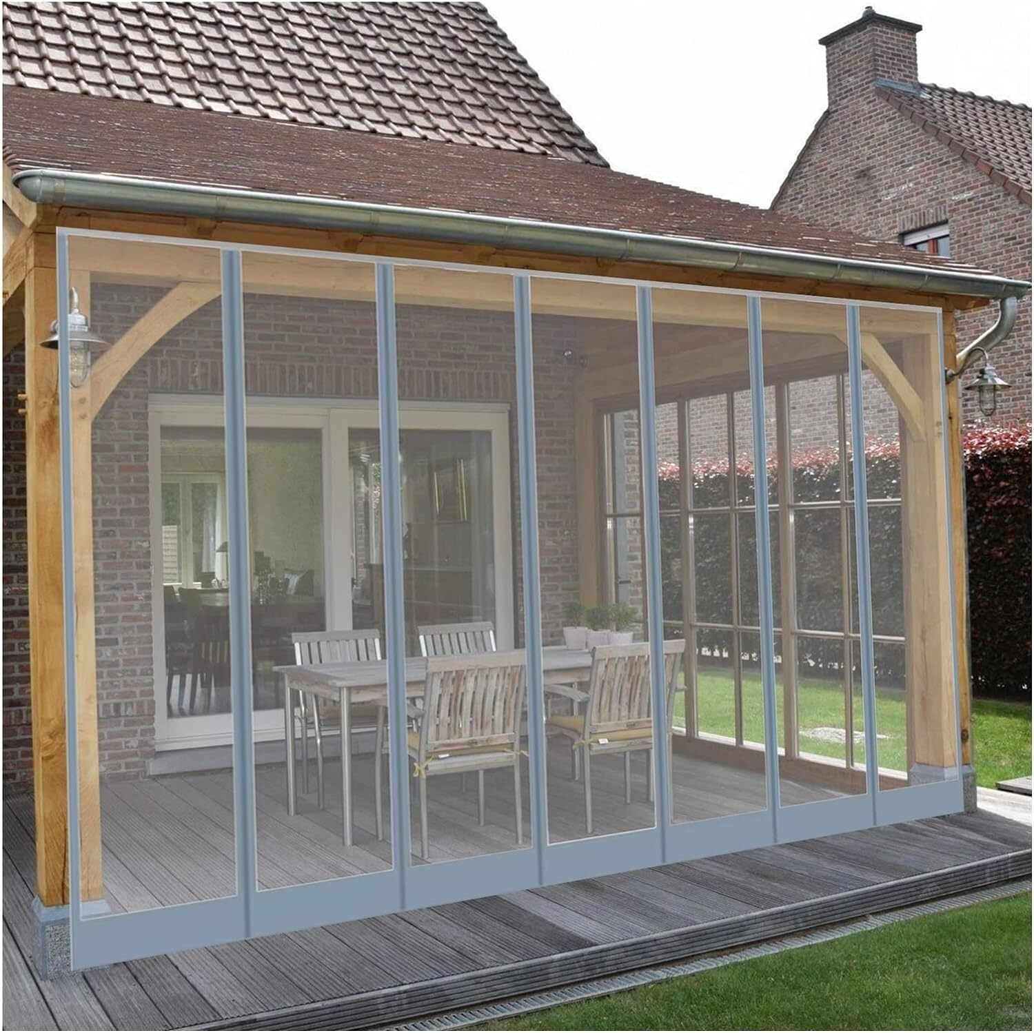 JvFbjLF Cortinas Transparentes magnéticas de PVC, lo Anterior es el Precio de una Pieza, ¡Necesita Algunas Piezas for Disparar Algunas!(Height 2.2m)