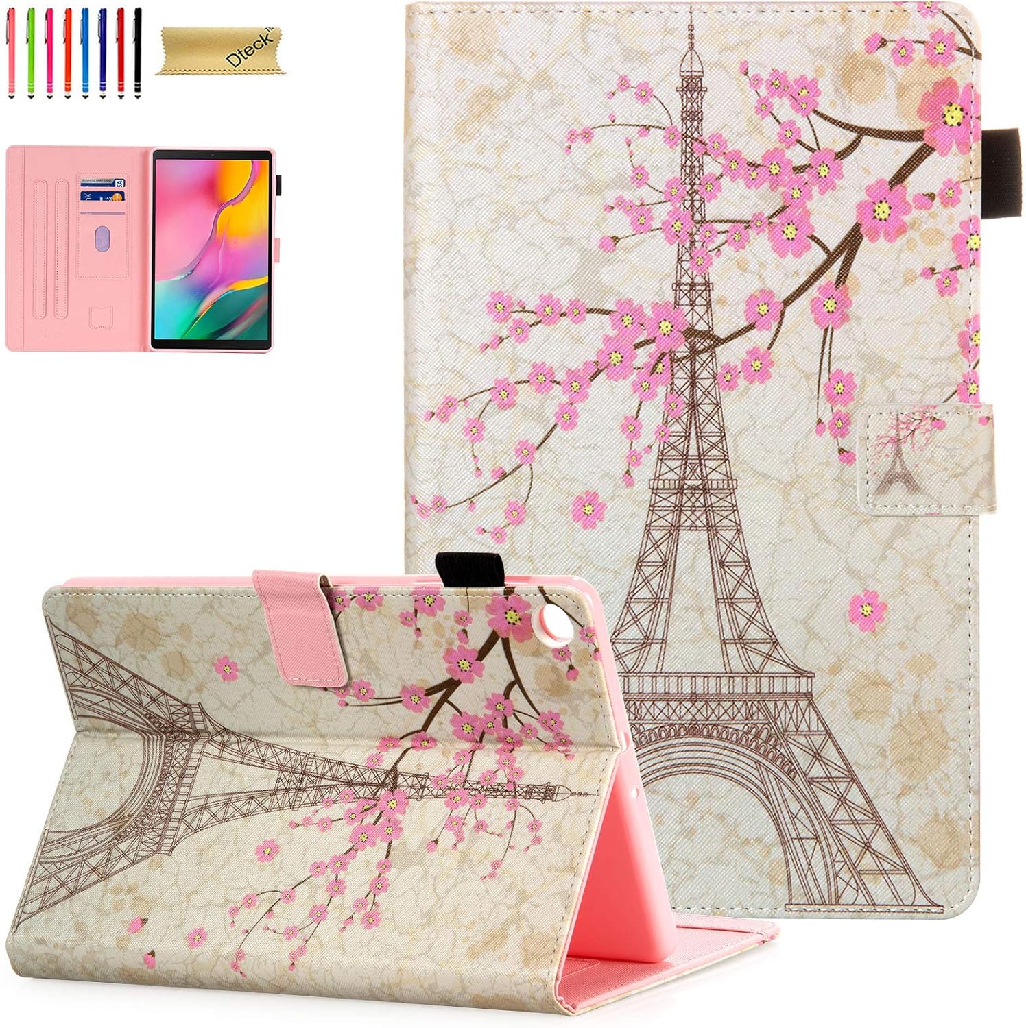 کیف چرمی Dteck برای تبلت سامسونگ مدل Galaxy Tab 10.1 2019 SM-T510