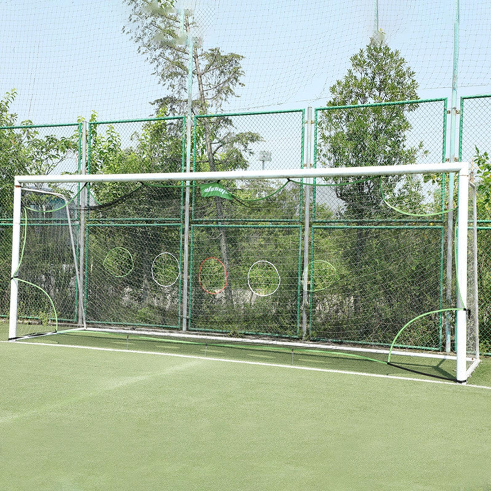 Red de fútbol para lanzar, red de práctica de mariscal de campo, red de objetivo de fútbol, red de objetivo duradera con agujeros, red de fútbol multiusos para jugar al aire libre, parque infantil