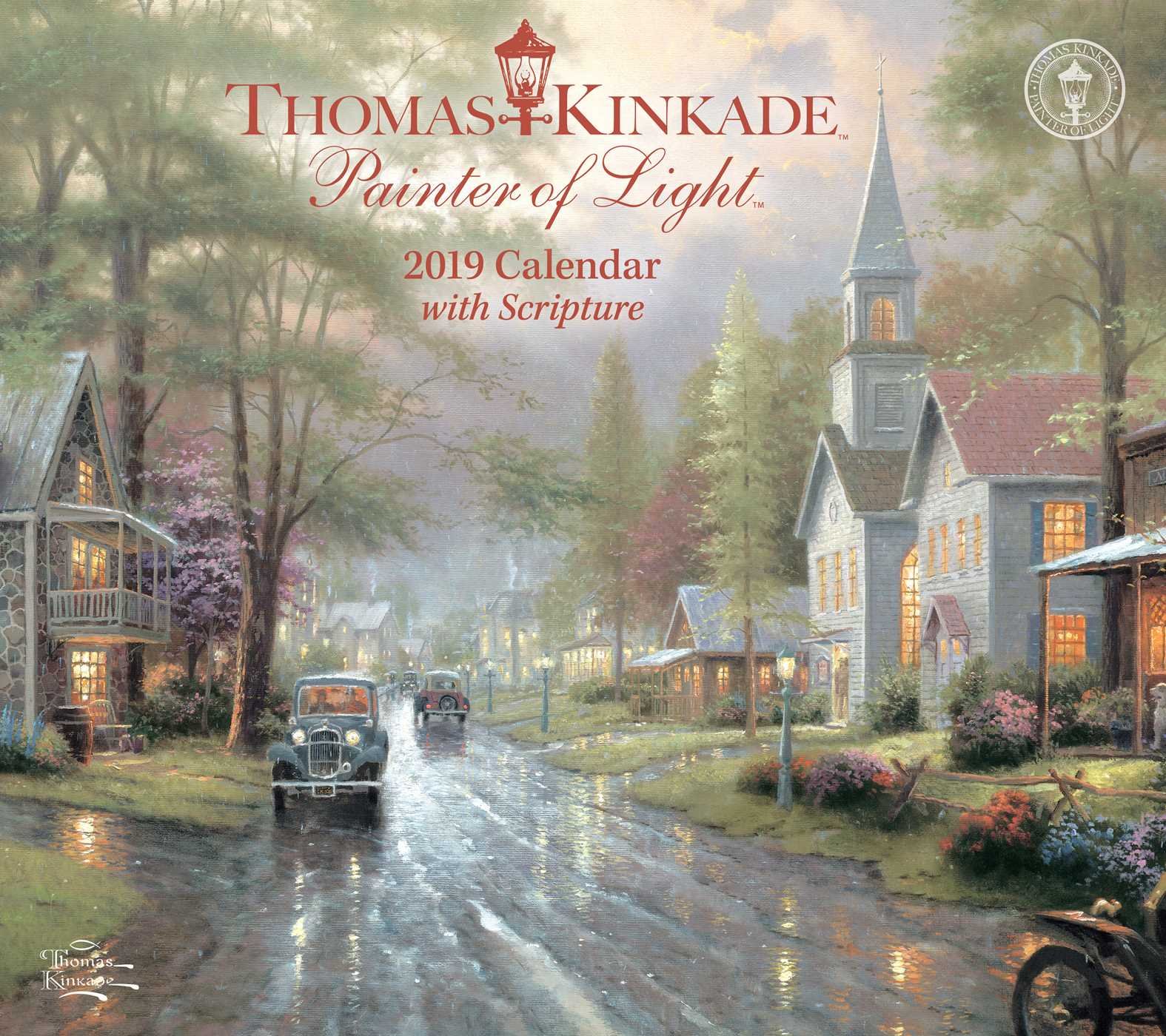 Thomas Kinkade Painter of Light With Scripture 2019 Calendar Calendar – Wall Calendar, 19 June 2018