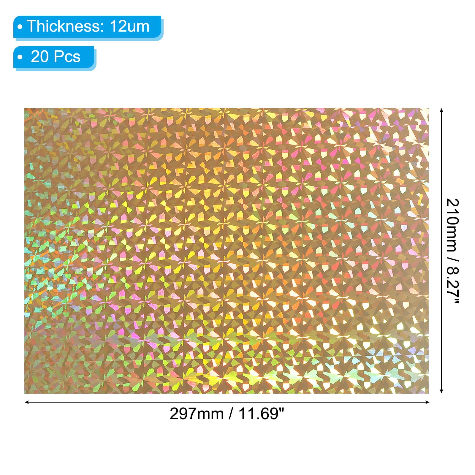 PATIKIL 11.7x8.3 Hot Stamping Foil Paper Sheet - Image 2