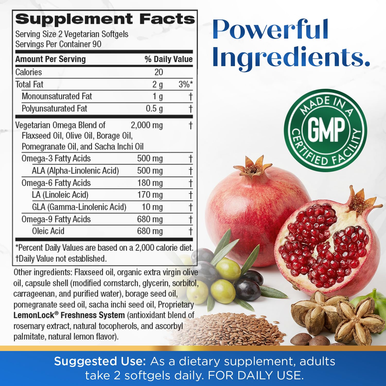 Purity Products Vegan Omega 3 6 9 Formula Essential Fatty Acid Complex — Amazon image 2