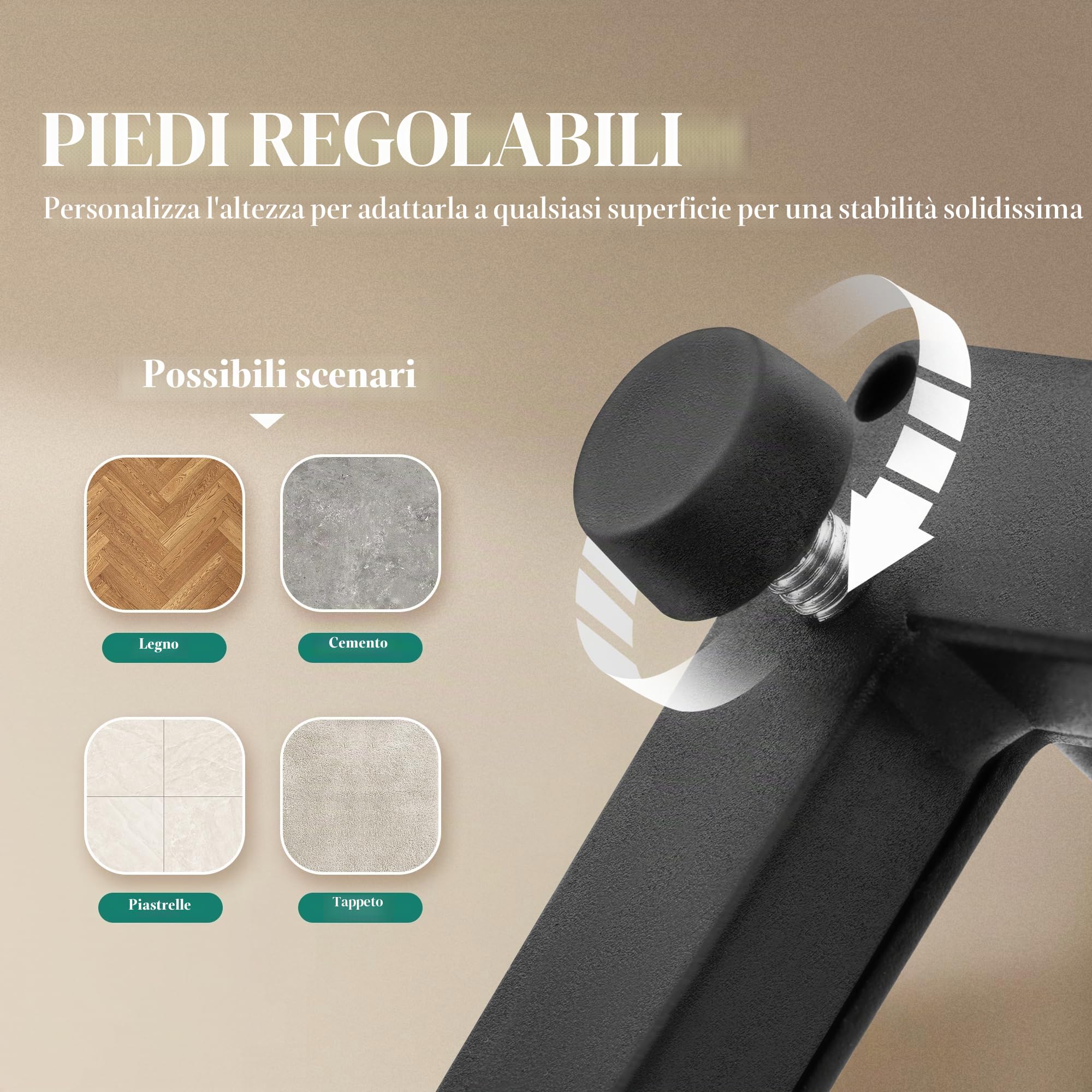 YITAHOME Set di 2 tavolini da salotto in legno, moderni tavolini da cocktail con struttura in metallo, per soggiorno, sala da pranzo, cucina, marrone rustico