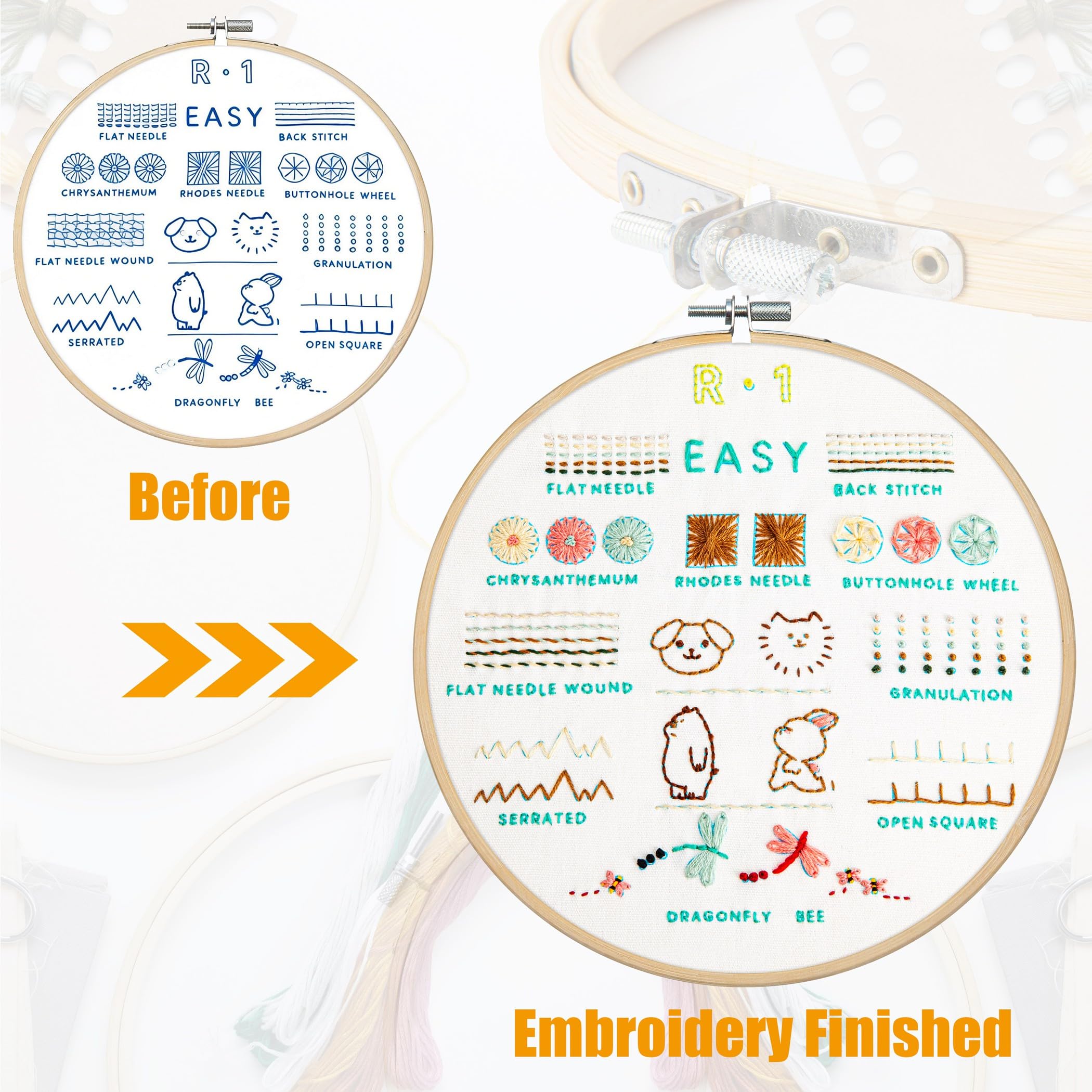 Beginner Embroidery Kit - Easy DIY Craft -3