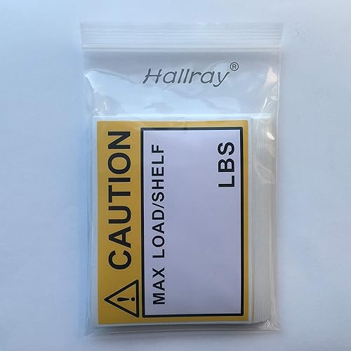Miniatura 6 de 100 etiquetas de capacidad para estante de paletas, 3 x 4 pulgadas (3.000 x 4.000in) Precaución máxima cargaestante LBS, luz cruzada de seguridad