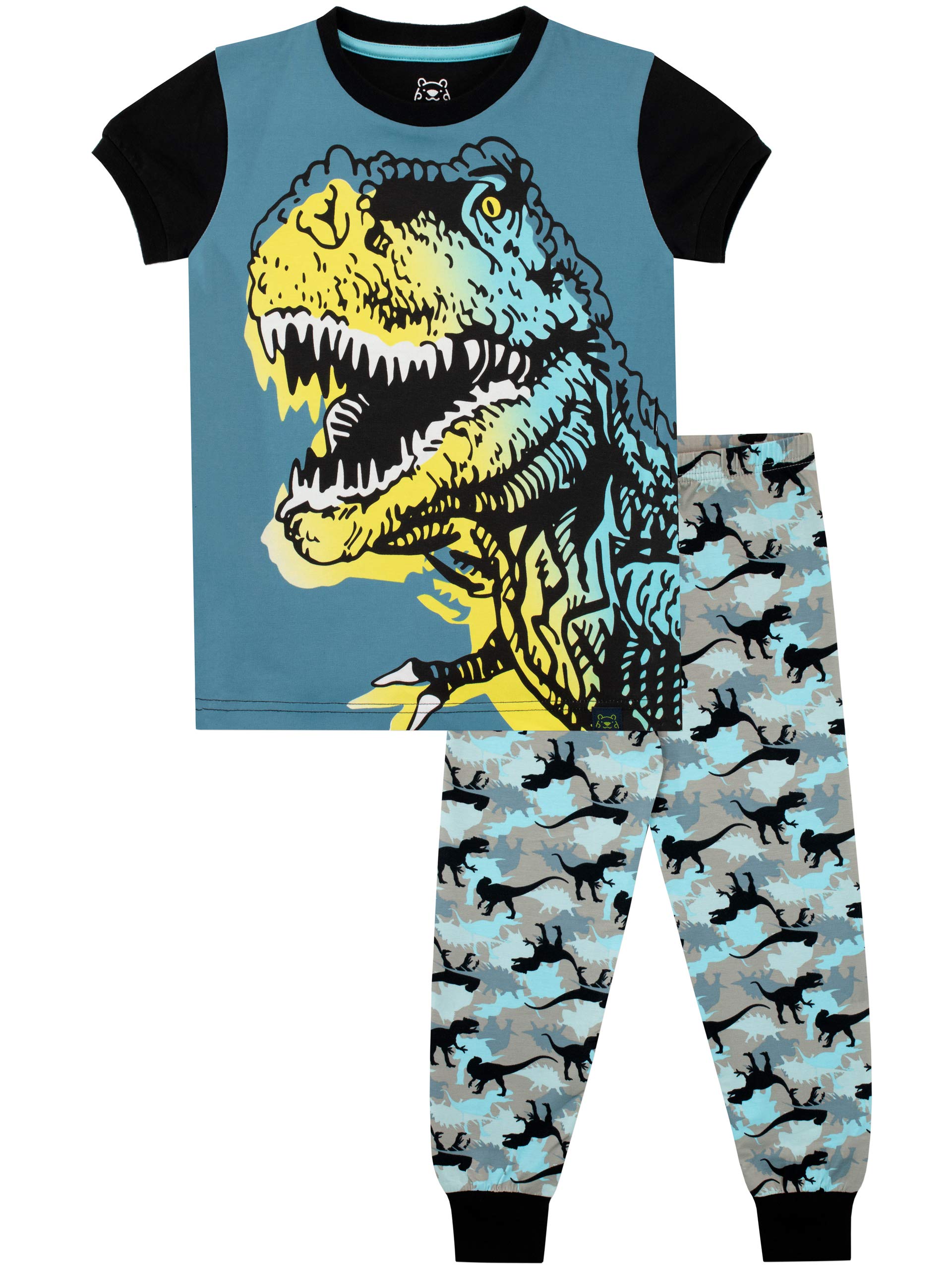 Harry Bear Boys Multicoloured Dinosaur Pyjamas Snuggle Fit Age 10 To 11 Years