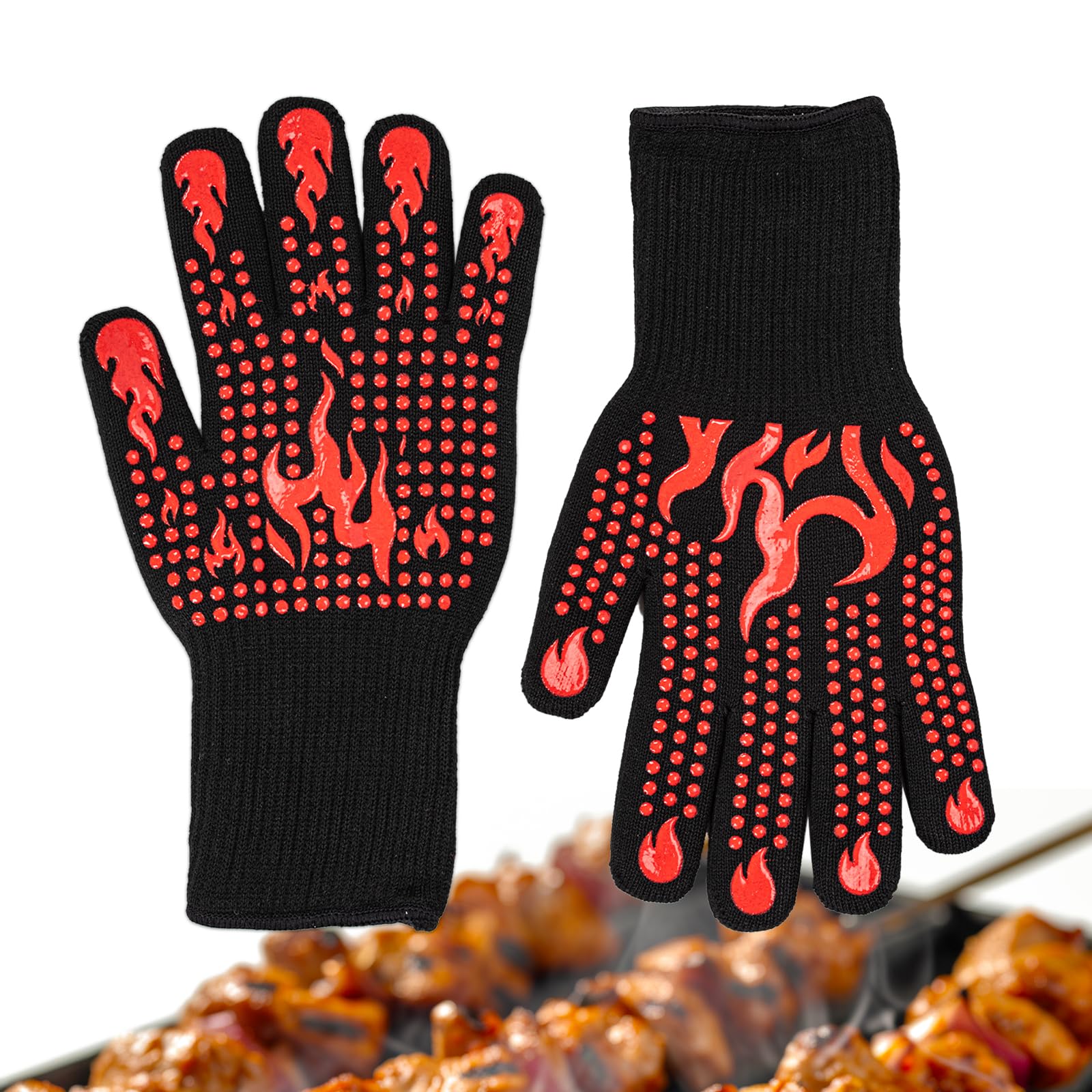 BBQ Gloves Extreme Heat Resistant, Heat Proof Gloves, BBQ Glove for Men