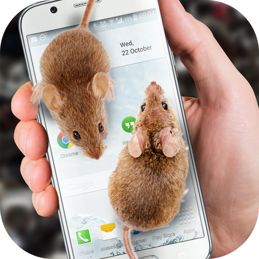 Ratón en la pantalla broma