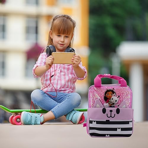 Miniatura 6 de AI ACCESSORY INNOVATIONS Mini mochila de 12 pulgadas para niños y niñas, mochila escolar para preescolar y jardín de infantes, con bolsillo frontal