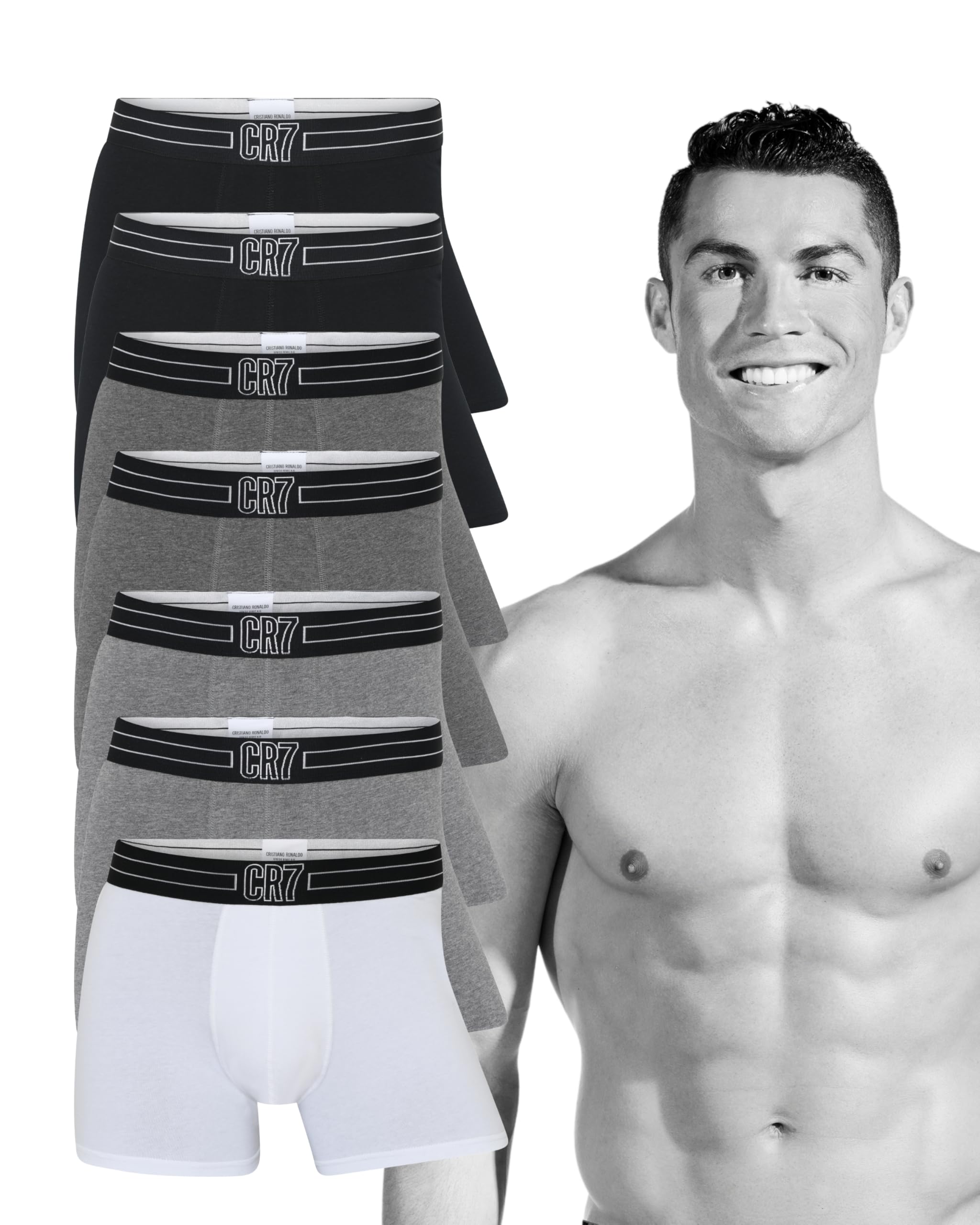 CR7 Boxershorts Herren Baumwolle (8er Pack) Unterhosen Herren von Cristiano Ronaldo