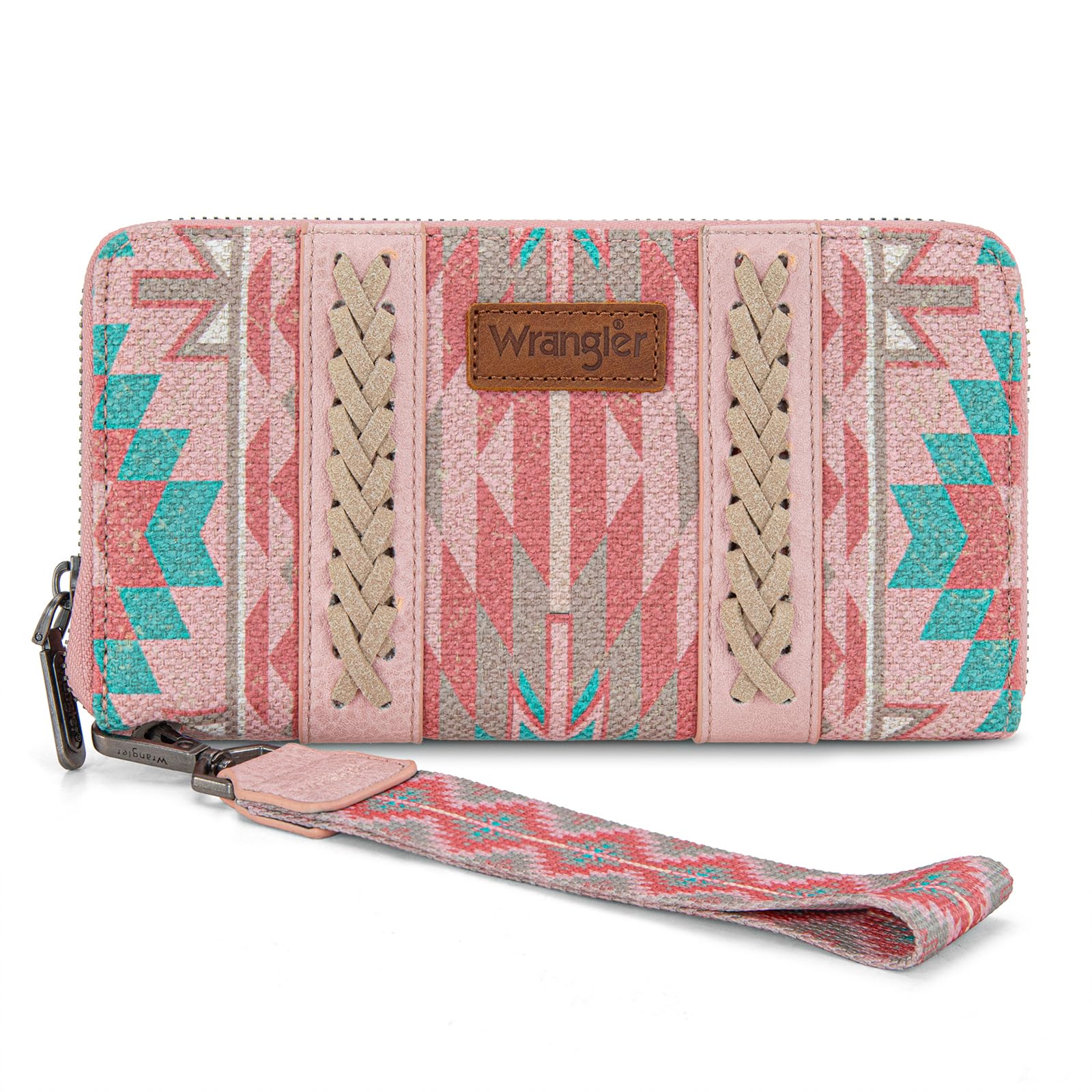 Wrangler Wallet Wristlet Aztec Clutch Long Purse Boho Credit Card Holder Wallet
