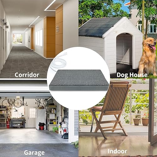 Miniatura 7 de AUPETEK Camas térmicas para mascotas para interiores y exteriores, camas ortopédicas de espuma para gatos y perros, control de temperatura