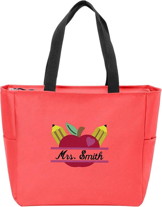 monogrammed totes for teachers